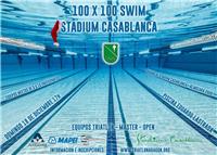 Cita navideña para los equipos de triatlón en el 100x100 Swim de Stadium Casablanca 