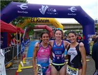 Marta Borbón y David Huertas campeones de Aragón de Triatlón Sprint 2019