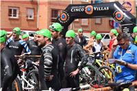 Sevillano y Velázquez inauguran el palmarés del I Triatlón Cros Cinco Villas