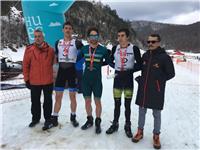 Peio Osoro y Enara Oronoz se proclaman en Ansó campeones de España de Triatlón de Invierno.