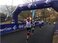 Peio Osoro y Enara Oronoz se proclaman en Ansó campeones de España de Triatlón de Invierno.