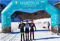 Enara Oronoz y Peio Osoro revalidan el título de campeones de España de Triatlón de Invierno