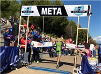 Ester Ruiz y Jaime Martín campeones de Aragón de Triatlón Cros 2019