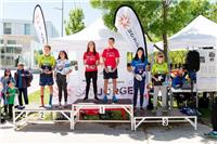 Más de 200 familias disfrutaron de una mañana deportiva en el Campus Universitario Villanueva de Gállego en el I Triatlón Cros Escolar Universidad San Jorge