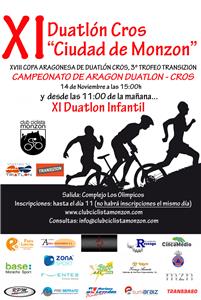 XI Duatlón Cros Ciudad de Monzón. Campeonato de Aragón de Duatlón Cros 2015.