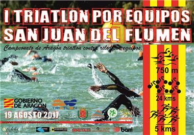I Triatlón por Equipos San Juan del Flumen - Cto. Aragón de Triatlón por Equipos 2017