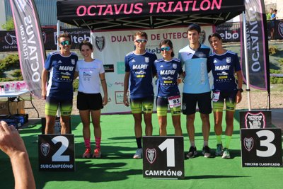 El Duatlón Solidario de Utebo protagonista de una emocionante Copa Aragonesa de Duatlón Cros