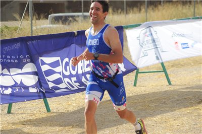 Iván Romero y Leticia Soria se imponen en el XIV Duatlón Cros Ciudad de Alcañiz.