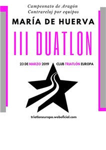 III Duatlón por Equipos María de Huerva. Cto de Aragón Duatlón por Equipos 2019
