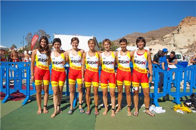 Aragón finaliza en undécima posición en el Campeonato de España de Triatlón por CCAA