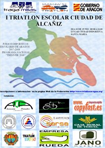 I Triatlón Escolar Ciudad de Alcañiz. Programa nacional "TRIDIVER".