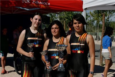 Selección aragonesa en el Campeonato de España de Triatlón en edad escolar