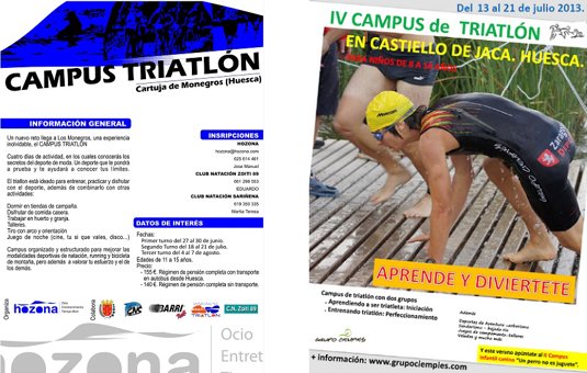 Vacaciones deportivas para nuestros futuros triatletas