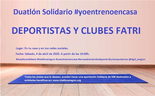 Reto Duatlón Solidario #yoentrenoencasa